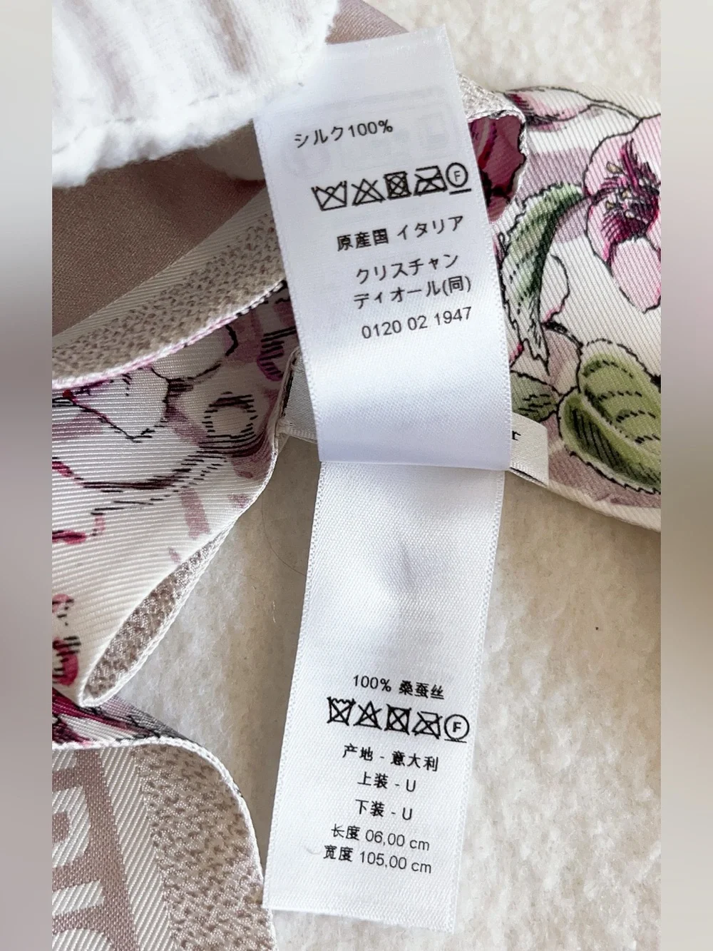 Dior Jardin D’hiver Mitzah Silk Scarf